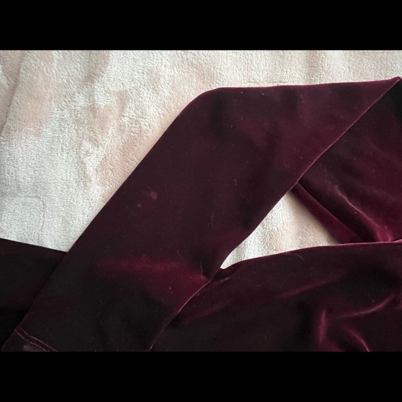 American Apparel Deep V Velvet Skater Dress - Picture 3 of 3